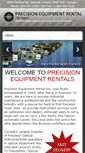 Mobile Screenshot of precisionequipmentrental.com